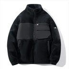 Thick Warm Cotton-Padded Stand Collar Workwear Coat