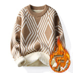 Men's Knitted Round Neck Cashmere Sweater
