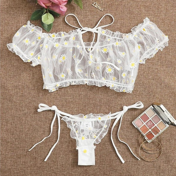 New European and American Lace Lingerie Set (2 Pieces)