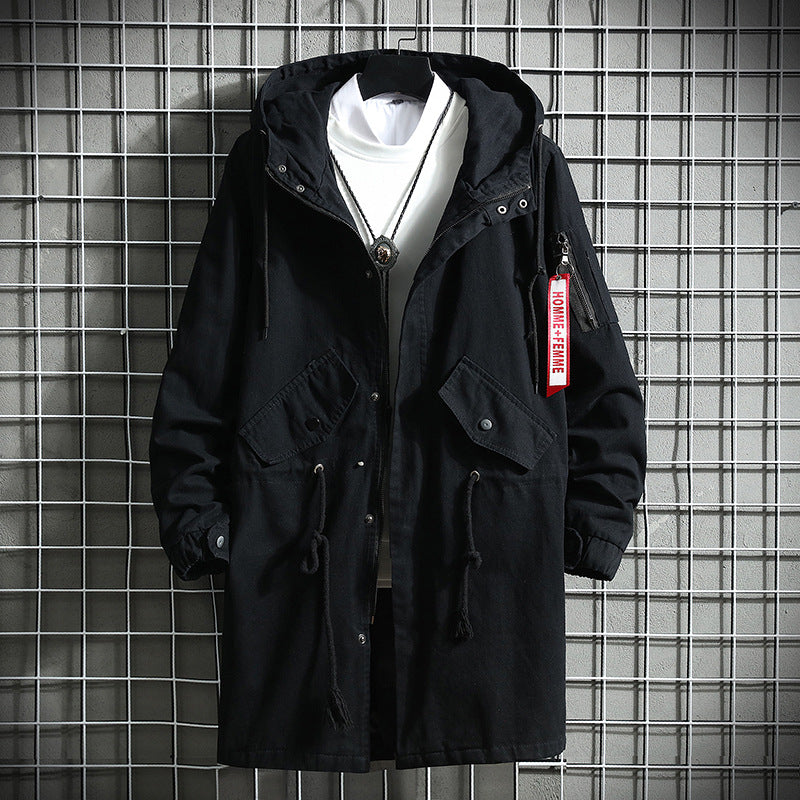Plus Size Men's Casual Hooded Fashion Jacket
