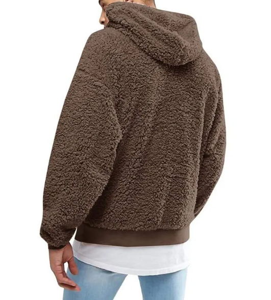 European American Wool And Fleece Hooded Men's Hoodie | Streetwear