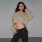 Women's 2023 Autumn Drawstring Hooded Pullover Sweater | Streetwear