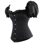 Lace Trim Corset Top with Straps for Women