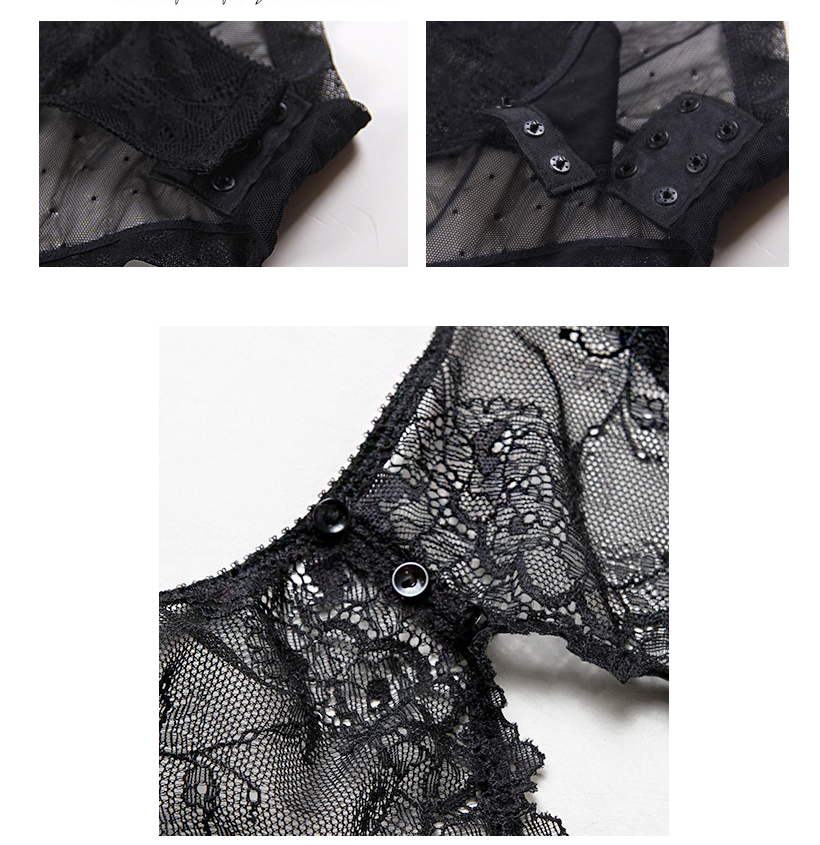 Lingerie Set with Lace Bodysuit and Accessories