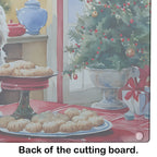 Westie Christmas Cookies Glass Cutting Board