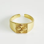 Cross Flower Ring for Women's Fashion