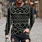 3D Digital Printing Colorful Geometric Pullover Sweater | Streetwear