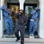 Solid Color Hoodie and Sweatpants Set | Streetwear