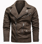 Men's Winter Leather Biker Jacket 2022