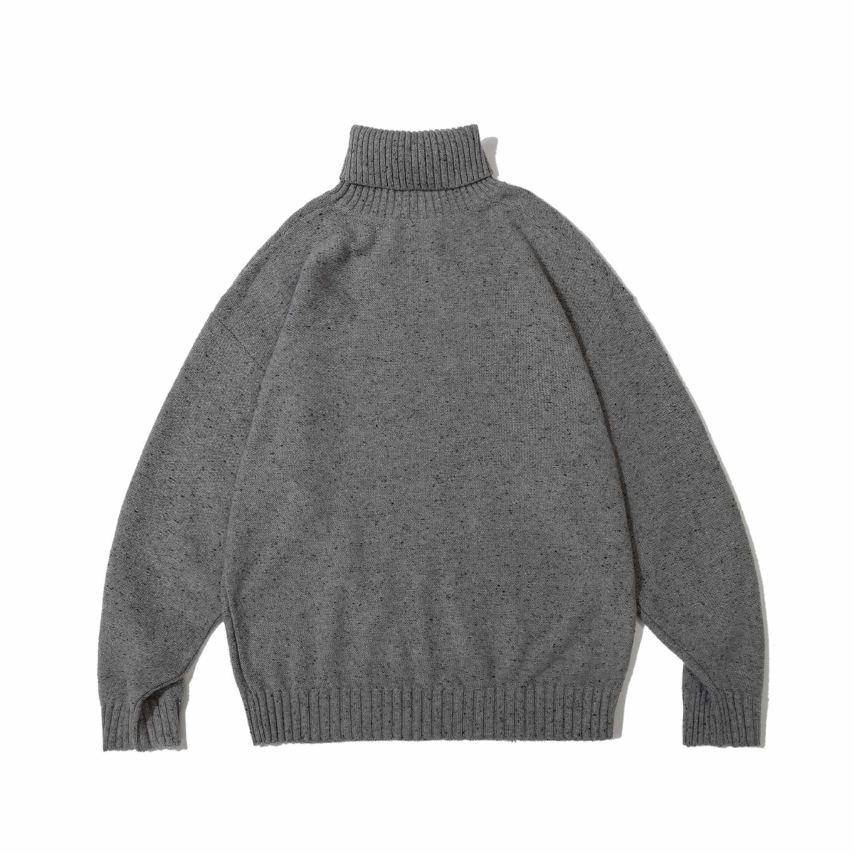 Retro Loose Knitted Solid Color Turtleneck Sweater