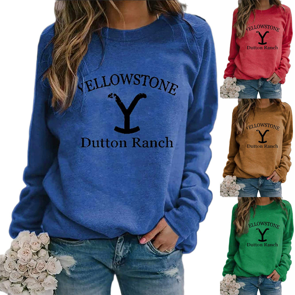 YELLOWSTONE DUTTON RANCH Long Sleeve Hoodie | Streetwear