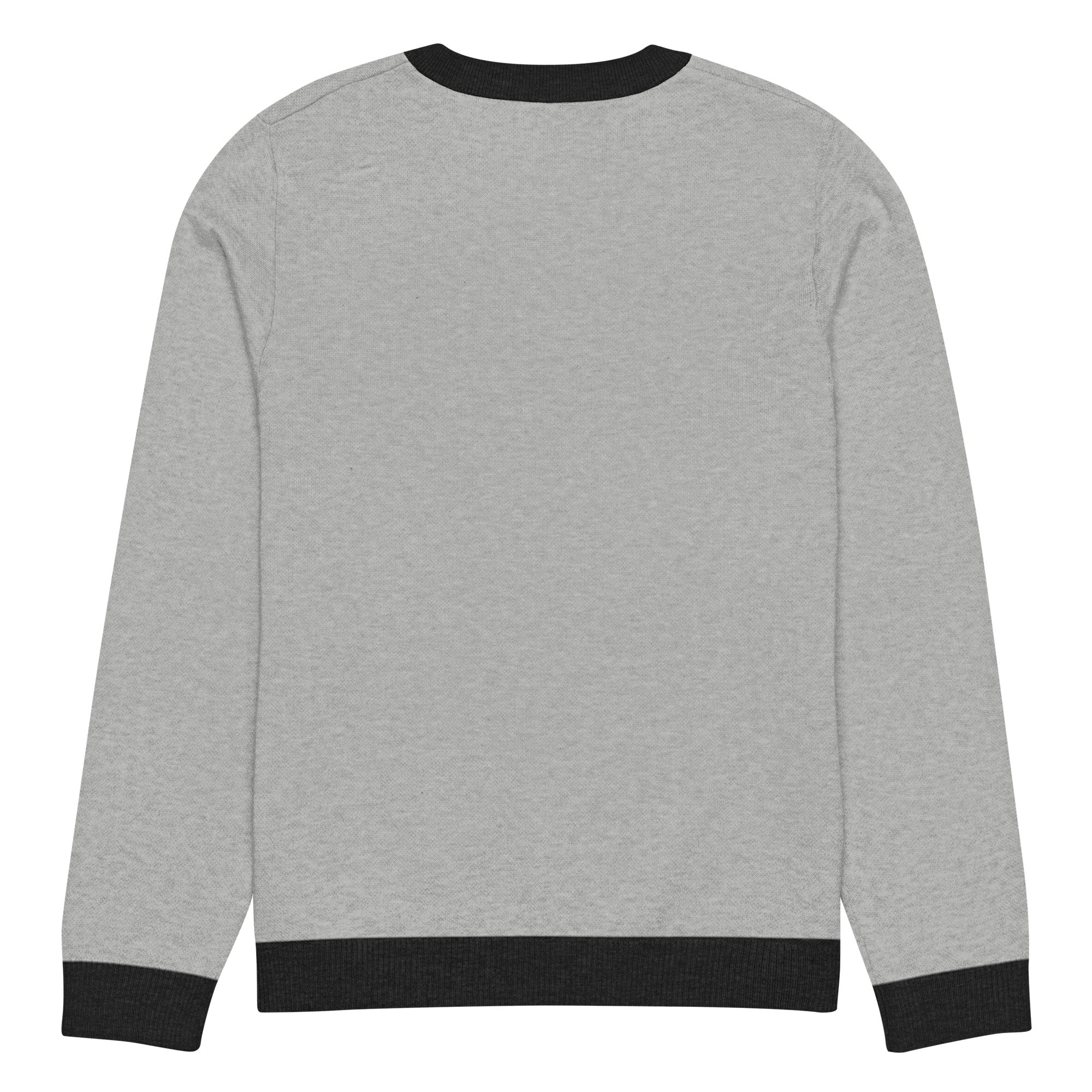 Knitted Whale Tail crew neck sweater