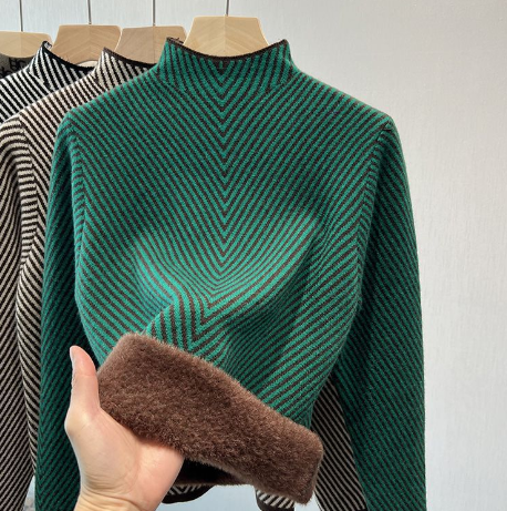 Striped Women's Pullover Sweater (Single Item) | Streetwear