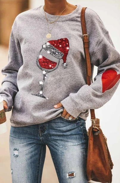 Women's Loose Round Neck Pullover Sweater for Fall/Winter | Streetwear