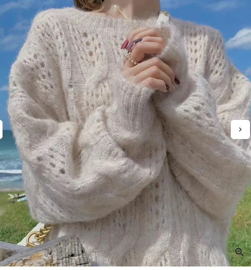 Hollow Knit Pullover for Women (One Piece)