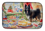 Belgian Sheepdog Christmas Cookies Dish Drying Mat