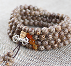 Tibetan Bodhi 108 Bead Star and Moon Prayer Bracelet