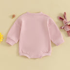 Citgeett Spring Easter Baby Bunny Embroidery Bodysuit