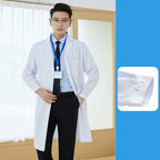 White Long Sleeve Coat for Tattoo Artist Uniform
