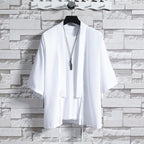 2024 Summer Men's Japanese Kimono Jacket and Shirt
