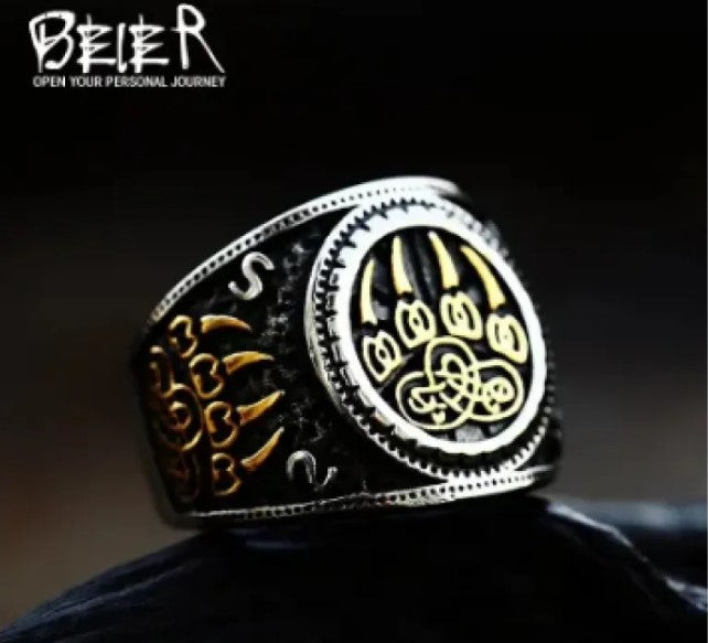 Nordic Bear Paw Ring