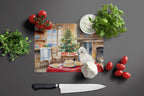 Coton De Tulear Christmas Cookies Glass Cutting Board