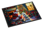American Eskimo and Santa Claus Doormat