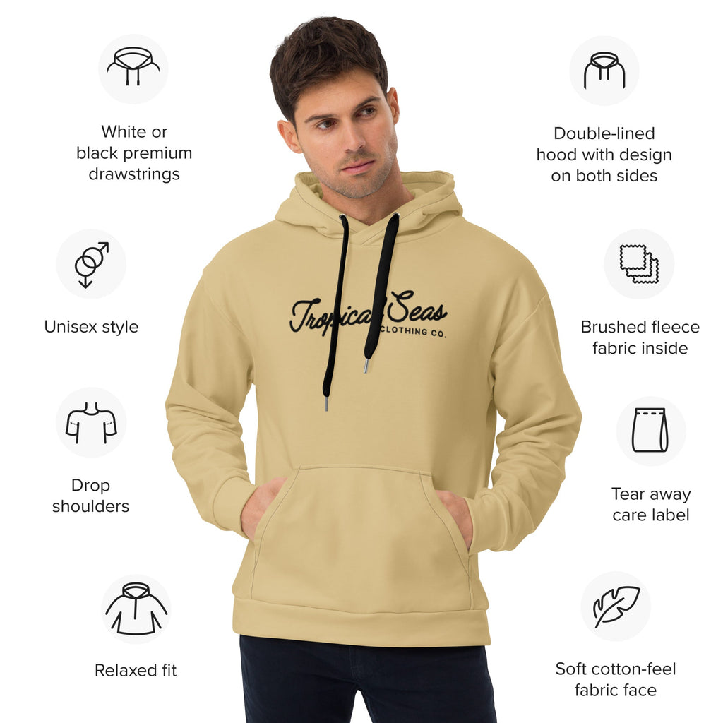 Beige Tropical Seas Hoodie | Streetwear