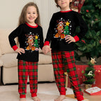 Cartoon Reindeer Christmas Family Pajama Set