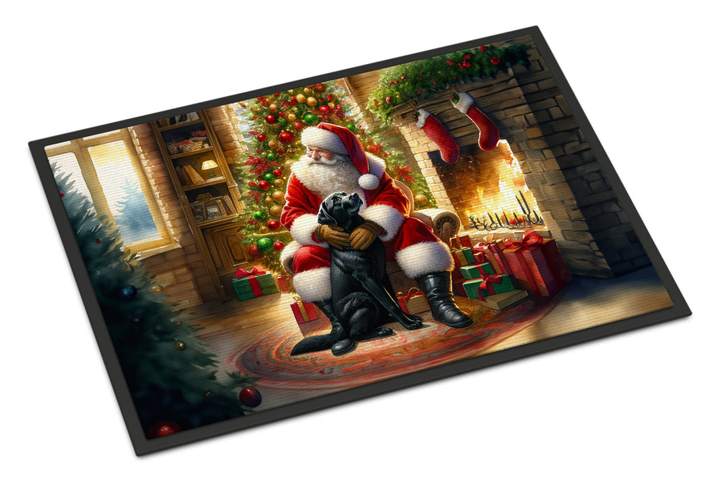 Labrador Retriever and Santa Claus Doormat