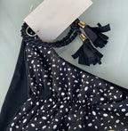 2023 Women's Low Waist Leopard Print Bikini Swimwear