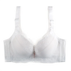 New Large Size Four-Row Adjustable Lace Bra - Supportive & Comfortable