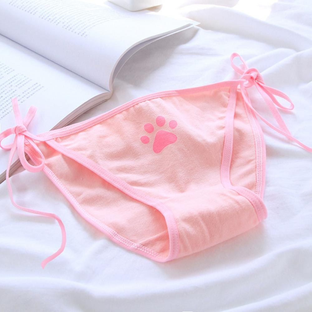 Cute Lolita Animation Print Low Waist Ladies Panties