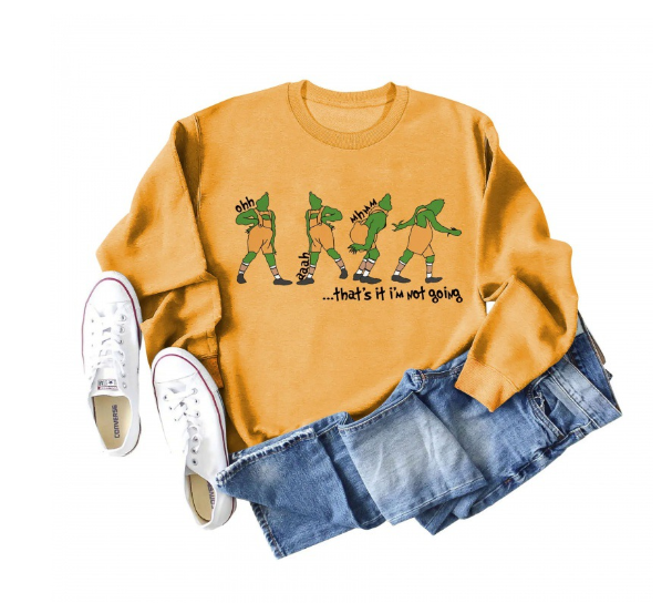 Christmas Printed Long Sleeve Sweater for Women