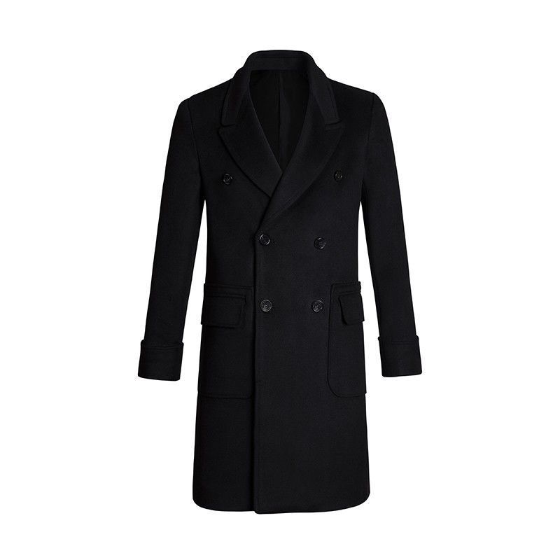 European American Men's British Mid-Length Coat