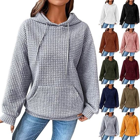 Women's Casual Solid Color Long-Sleeved Sweater