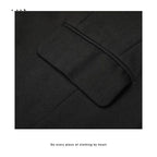 Black Suit Jacket - Men's Casual Loose Blazer Outerwear