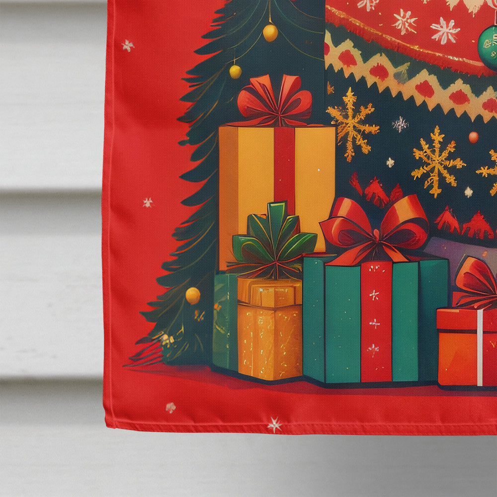 Akita Holiday Christmas House Flag