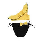 Girls Ruffle Bow Two-Piece Swimsuit