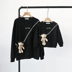 Mother-Daughter Long Sleeve Hoodie Street Style Outfit | Streetwear