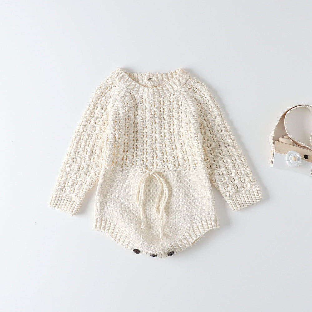 Children's Knitting Wool Triangle Bodysuit