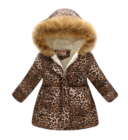 Printed Hooded Padded Coat for Kids