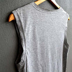 Earth Print Tank Top, Printed Vest, Sleeveless Top