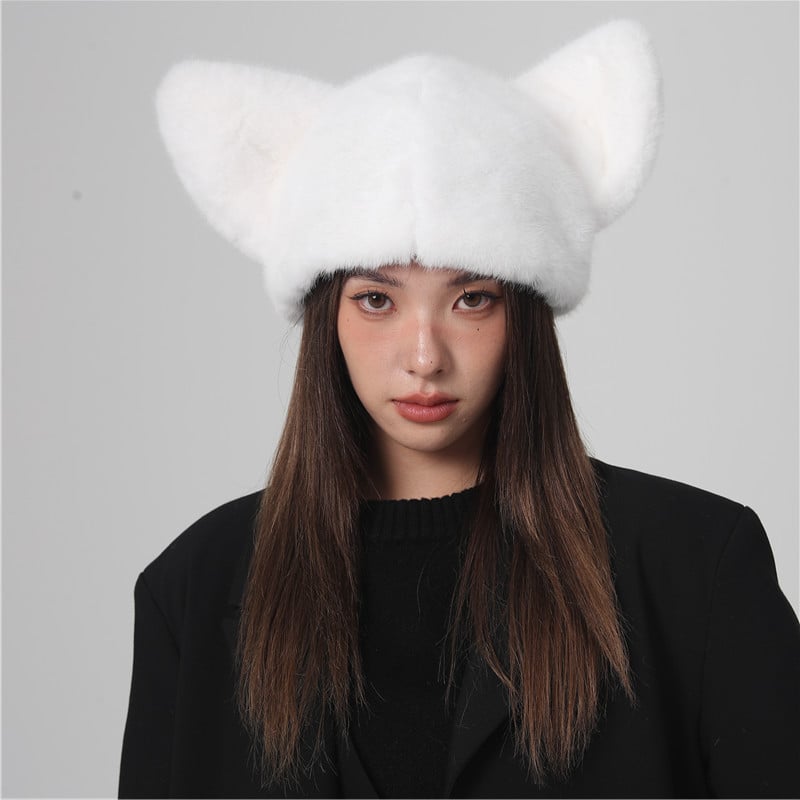 Plush Velvet Padded Knitted Wool Hat for All Styles | Embroidered Cap