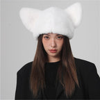 Plush Velvet Padded Knitted Wool Hat for All Styles | Embroidered Cap