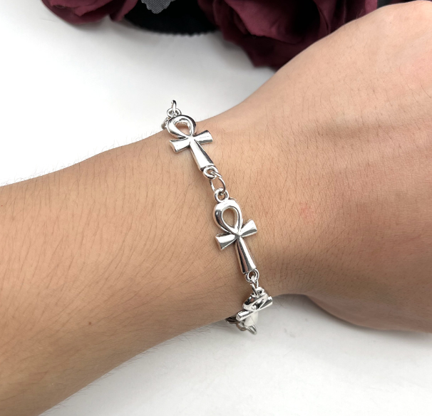 Gothic Vampire Cross Bracelet