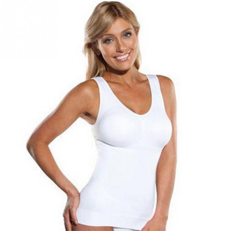 Long Layered Tank Top with Chest Padding
