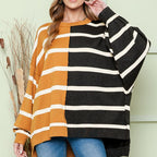 Striped Long-Sleeved Pullover for Women | Streetwear