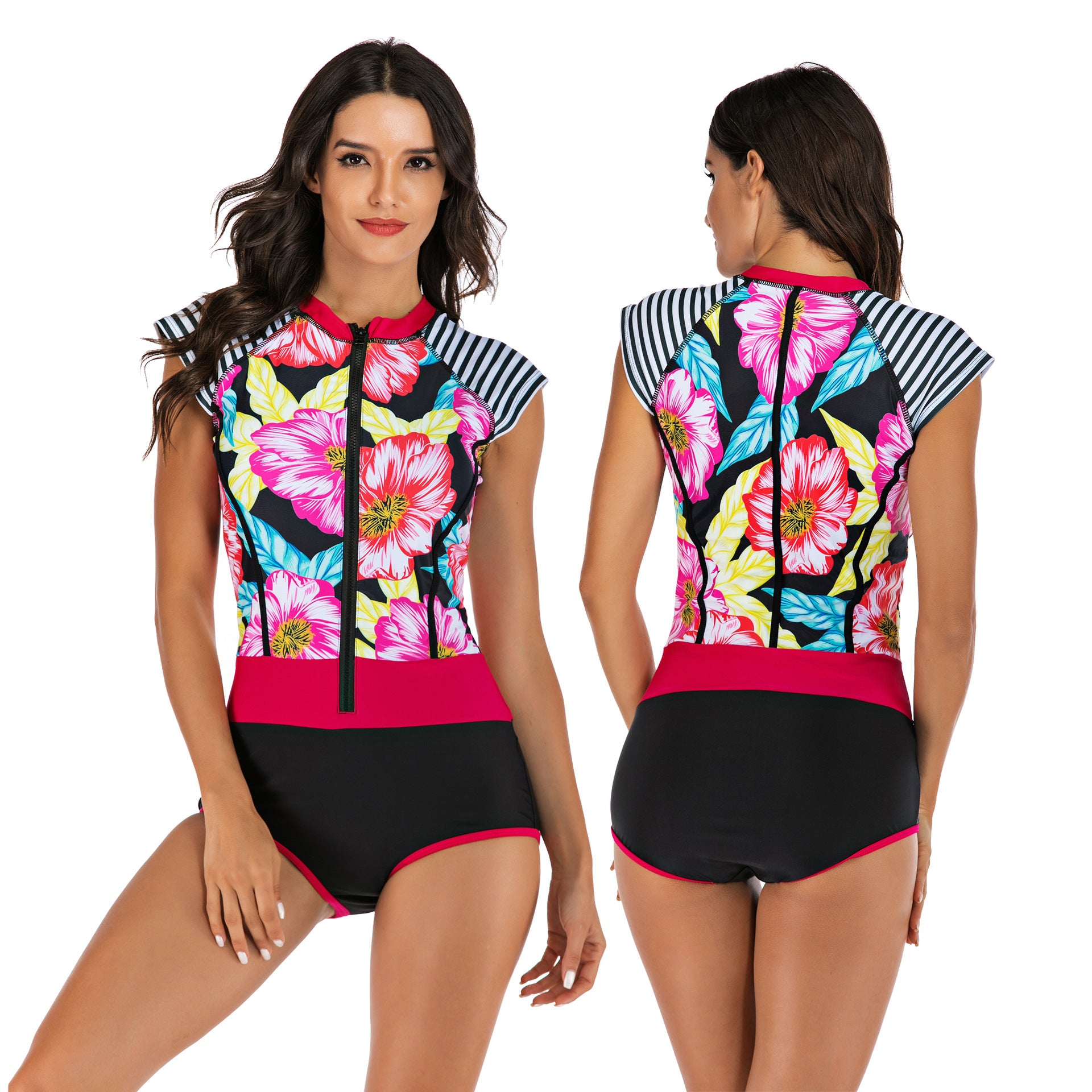 Women's Sleeveless One-Piece Surfing Swimsuit 7703