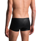 Low-Rise Faux Leather Briefs and Lingerie Set